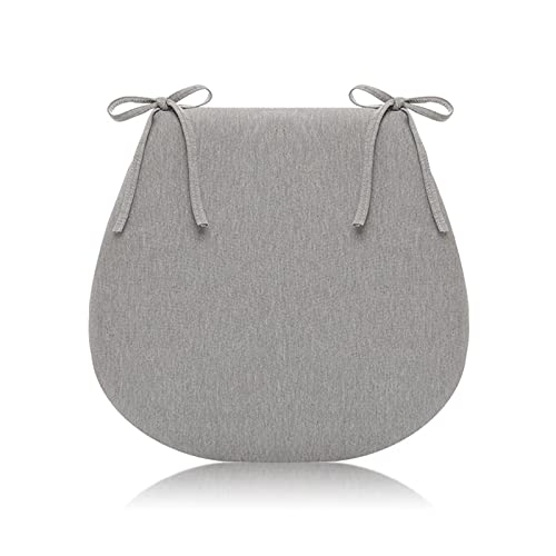YHNNH， 1 Stück Stuhlkissen for Esszimmerstühle in U-Form, Küchenstuhlkissen mit Bändern, individuelle Stuhlpolster for das Esszimmer, for alle Jahreszeiten geeignet(Grey) von YHNNH