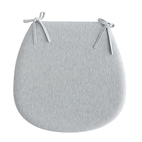 YHNNH， 1 Stück Stuhlkissen for Esszimmerstühle mit Bändern, Stuhlpolster und Kissen for Esszimmerstühle, Dicke Sitzpolster for Küchenstühle, Küchenstuhl mit verformungshemmendem Memory-Schaum(Grey) von YHNNH