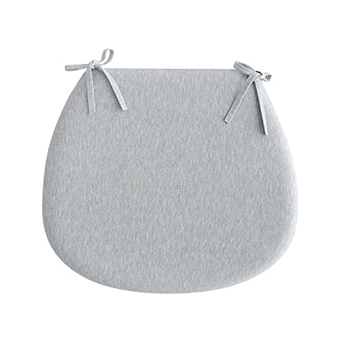 YHNNH， 1 Stück Stuhlkissen for die Küche, Stuhlkissen for Esszimmerstühle mit Bändern, Stuhlpolster for das Esszimmer mit waschbarem und abnehmbarem Bezug(Grey) von YHNNH