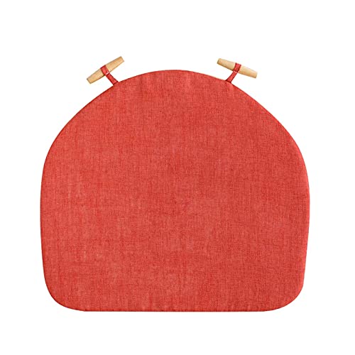 YHNNH， 1 Stück Stuhlpolster for Esszimmerstühle, Ersatzkissen for Esszimmerstühle, waschbare Sitzpolster for Küchenstühle in U-Form, individuelle Sitzpolster for das Esszimmer, verformungssicher(Orang von YHNNH