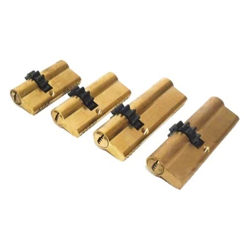 YHNNH， 1 Stück Zylinder 11 Zähne Zahnrad Türzylinder Schlosskern Messing Doppelfeder Super mit AB Schlüssel Zylinderschloss)(80mm) von YHNNH