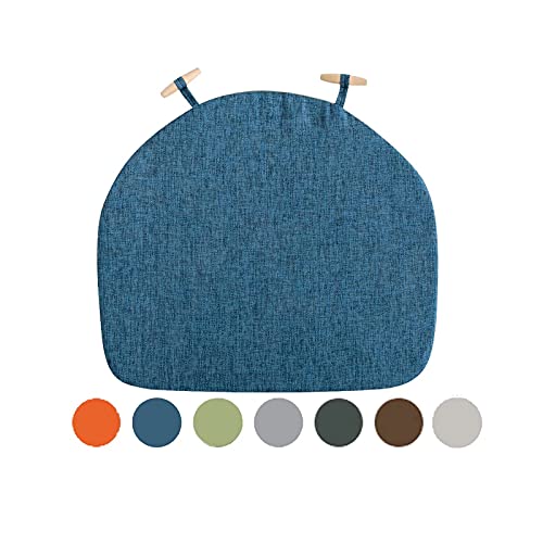YHNNH， 1 Stück waschbare Sitzkissen for Küchenstühle, Esszimmerstuhlpolster mit abnehmbarem Bezug, strapazierfähiges Sitzkissen mit Design, ganzjährig verwendbar(Bue) von YHNNH