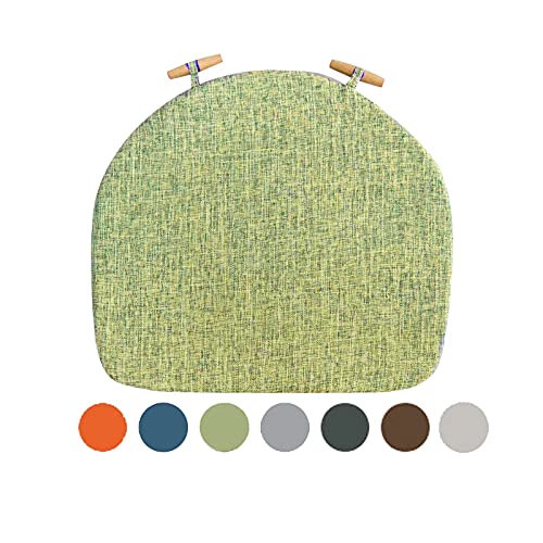 YHNNH， 1 Stück waschbare Sitzkissen for Küchenstühle, Esszimmerstuhlpolster mit abnehmbarem Bezug, strapazierfähiges Sitzkissen mit Design, ganzjährig verwendbar(Green) von YHNNH