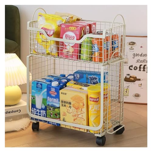 YHNNH, 2-stufiger Snackregal-Präsentationsständer, freistehende Supermarktregale for Büro, Küchenschrank, Speisekammer, Einzelhandelsgeschäfte, Wohnheim(Blue) von YHNNH