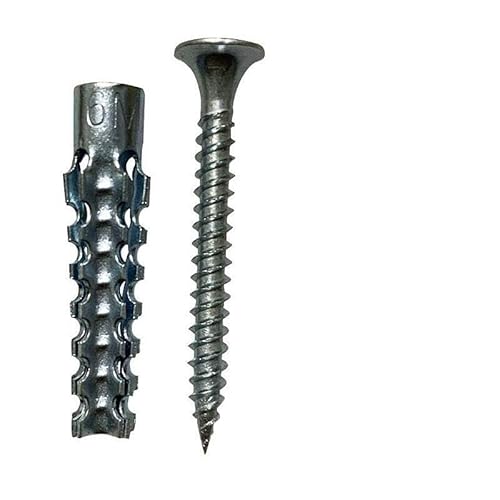 YHNNH, 3 STÜCKE, Dehnschrauben 6/8 MM Dehnschraube for Gipskartonplatten Eisen Dehnrohrstopfen Ziegelwand Dehnschrauben Rohr Wo(Yellow,6mm) von YHNNH