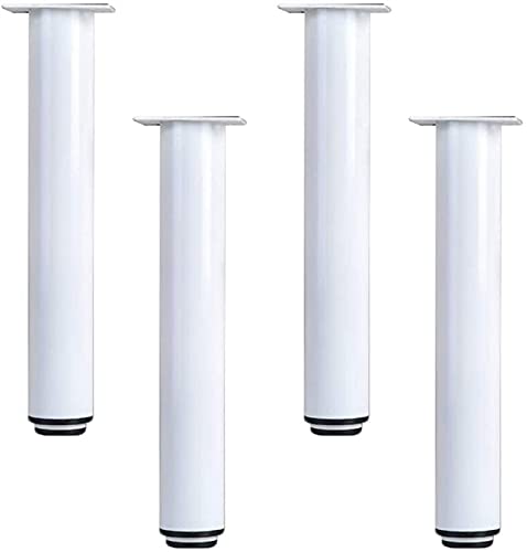 YHNNH, 4 Stück Möbelfüße, verstellbare Ersatz-Tischbeine, kaltgewalzte Stahlmöbelbeine for Schlafsofa, Schrank, Stuhl, Couchfüße, Möbelbeine, mit Schrauben(18cm) von YHNNH