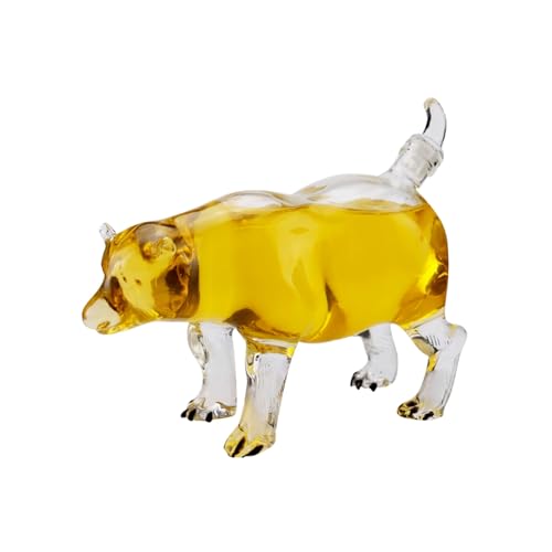 YHNNH, 500 ml/16,9 oz Tierglas Transparenter Weindekanter Kreativer klarer Likörspender for Bourbon Scotch for Home Bar Whiskey Karaffe von YHNNH