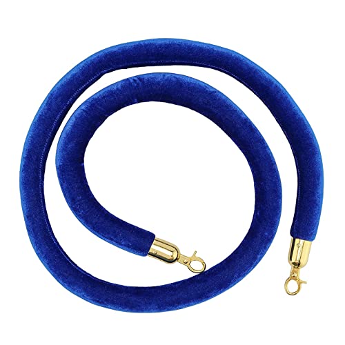 YHNNH, Absperrseil/Absperrseile zur Kontrolle der Menschenmenge, Hängendes Absperrseil for VIP-Warteschlangen, mit Haken, for Partykinos/(Blue,2.2M/86.6Inch/7.2Ft) von YHNNH