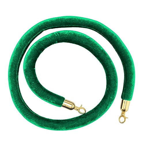 YHNNH, Absperrseil/Absperrseile zur Kontrolle der Menschenmenge, Hängendes Absperrseil for VIP-Warteschlangen, mit Haken, for Partykinos/(Green,2.2M/86.6Inch/7.2Ft) von YHNNH