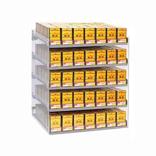 YHNNH, Acryl-Einzelhandelsvitrine, Zigarettenständer, Süßigkeitenschrank, zusammengebauter Vitrine-Organizer for Geschäft, 5 Ebenen(70x29x44cm) von YHNNH
