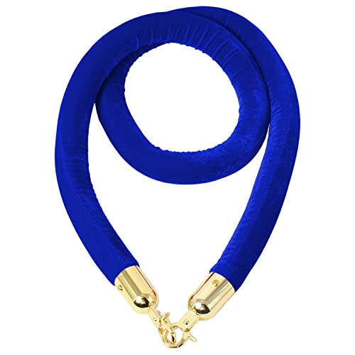 YHNNH, Industrielles Absperrseil mit Baumwollkern, Sicherheits-Absperrseil for Aufhängen for die Kontrolle von Menschenmengen bei Partys auf dem roten Teppich,(Blue,Length 2.2M/7.2Ft/86.6In) von YHNNH