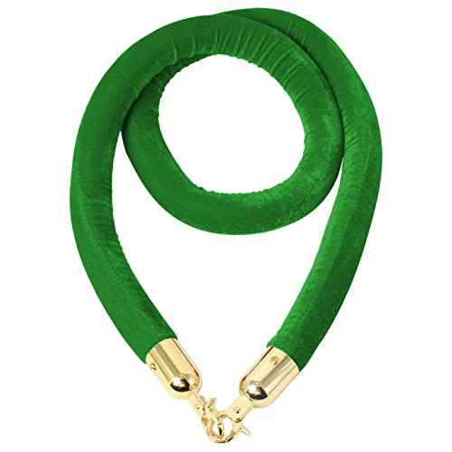 YHNNH, Industrielles Absperrseil mit Baumwollkern, Sicherheits-Absperrseil for Aufhängen for die Kontrolle von Menschenmengen bei Partys auf dem roten Teppich,(Green,Length 2.2M/7.2Ft/86.6In) von YHNNH