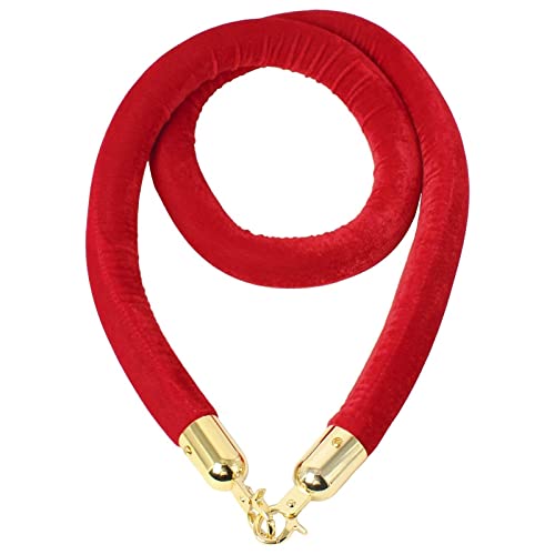 YHNNH, Industrielles Absperrseil mit Baumwollkern, Sicherheits-Absperrseil for Aufhängen for die Kontrolle von Menschenmengen bei Partys auf dem roten Teppich,(Red,Length 2.7M/8.9Ft/106In) von YHNNH