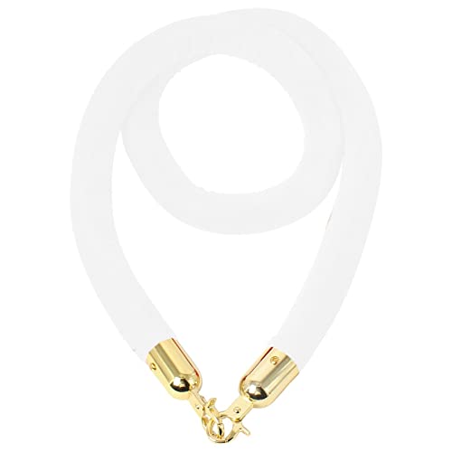 YHNNH, Industrielles Absperrseil mit Baumwollkern, Sicherheits-Absperrseil for Aufhängen for die Kontrolle von Menschenmengen bei Partys auf dem roten Teppich,(White,Length 2.5M/8.2Ft/98.4In) von YHNNH