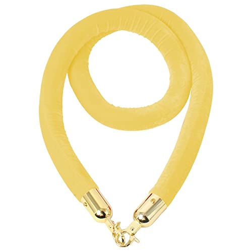 YHNNH, Industrielles Absperrseil mit Baumwollkern, Sicherheits-Absperrseil for Aufhängen for die Kontrolle von Menschenmengen bei Partys auf dem roten Teppich,(Yellow,Length 2.5M/8.2Ft/98.4In) von YHNNH