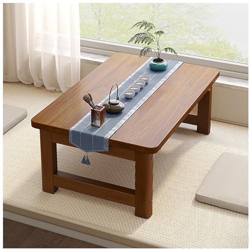 YHNNH, Klappbarer Couchtisch aus Holz, Laptop-Tatami-Tisch – japanischer Boden-Teetisch for vielseitige Wohnräume – kompakter niedriger Tisch(70x40x40cm) von YHNNH