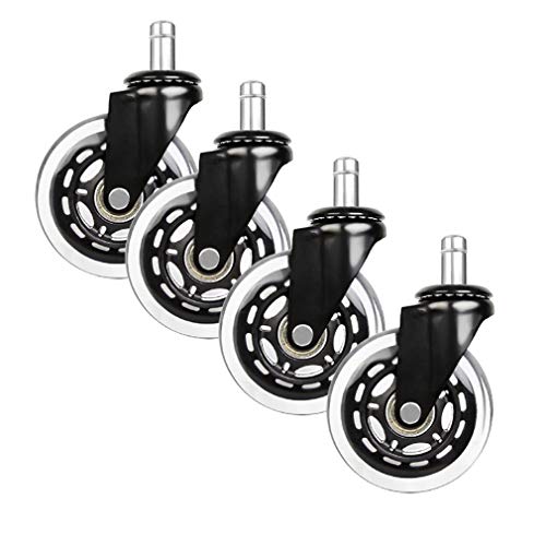 YHNNH, M11-Schraube Möbelrolle PU Universal-Lenkrolle Tragkraft 200 kg Leise Rolle for Hartholzböden, Teppiche, Laminat und Fliesen von YHNNH