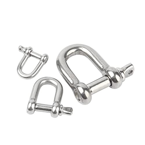 YHNNH， M4 M5 M6 M8 M10 304 Edelstahl Brechen D Rigging Schäkel Haken Boot Rigging Hardware(M5 2pcs) von YHNNH
