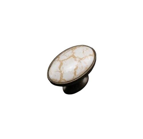 YHNNH， Moderner europäischer Marmor geknackter Keramikgriff Schranktürgriff Schubladenschrankgriff(3362 single Hole) von YHNNH