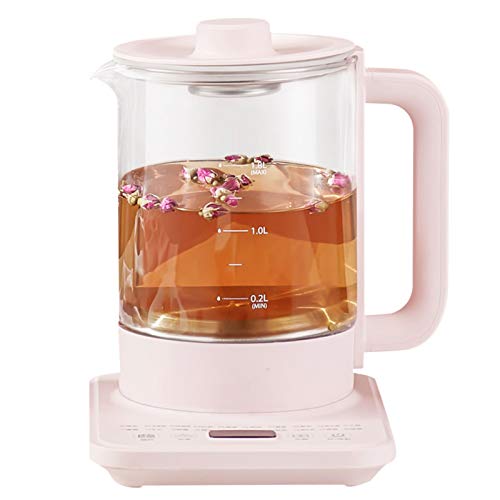 YHNNH， Multifunktionale automatische Verdickungsglas-Gesundheitstopf-Blumen-Teekanne kann schwarze Teekanne kochen (Farbe: B, Größe: OneColor)(Onecolor,1.8 Litres) von YHNNH