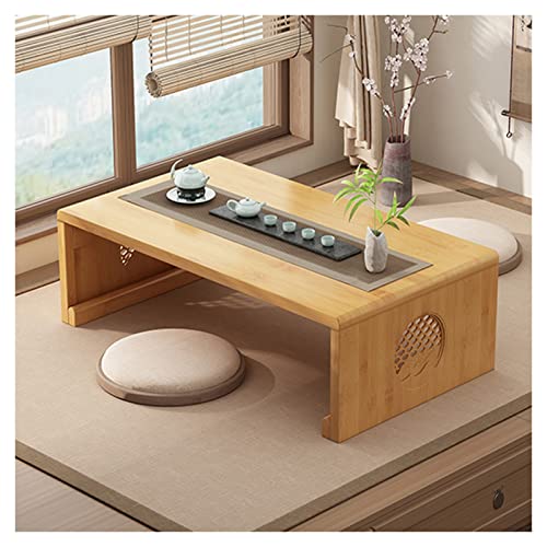 YHNNH, Niedriger Tisch – stilvolles Klappdesign – vielseitige und funktionale Möbel for Wohnzimmer, Esszimmer, Tee – stilvoller Couchtisch(Log Color,120x50x31cm) von YHNNH