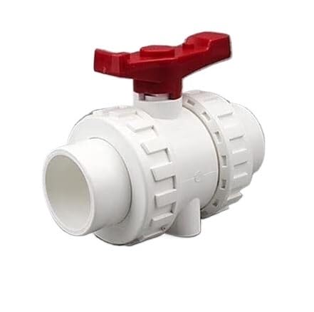 YHNNH, PVC-Kugelhahn-Verbindungsventil, Garten-/Hausrohrverbinder, Aquarium-Wasserknollenadapter(Inner25MM) von YHNNH