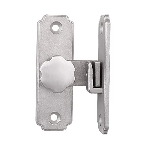 YHNNH, Schwarzer Schieberiegel-Türriegel im Antik-Stil, Edelstahl, kleine Schieberiegel aus Metall for Fenster, Schranktüren, Schlösser mit Hardware, 2er-Pack(Silver) von YHNNH