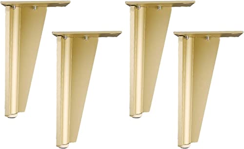 YHNNH, Verstellbare Möbelbeine, Möbelstützbeine aus Aluminiumlegierung, Schrankbeine, Sofa- und Nachttischbeine, Arbeitsplattentischbeine, Metallbeine, 4 Stück(9cm) von YHNNH