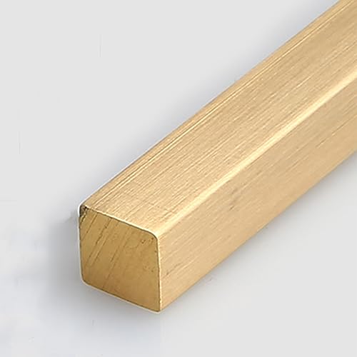 YHNNH Bodenübergangsleiste aus Messing – 100 cm Nahtabdeckung for einen glatten Übergang von Fliesen zu Vinyl, wasserdicht (10mmx10mm) von YHNNH