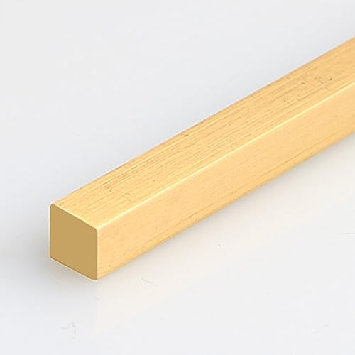 YHNNH Bodenübergangsleiste aus Messing – 100 cm Nahtabdeckung for einen glatten Übergang von Fliesen zu Vinyl, wasserdicht (8mmx8mm) von YHNNH
