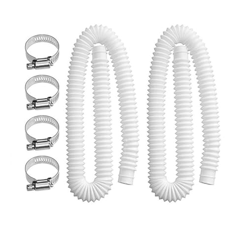 YHNNH Ersatz-Poolschlauch Mit 32 Mm Durchmesser for Aufstellpools for Filterpumpen Mit 300 GPH, 330 GPH, 530 GPH Und 1000 GPH(2set) von YHNNH