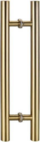 YHNNH Innen- und Außentürgriffe for Glasschiebetüren, zweiseitige Push-Pull-Eingangstürgriffstange, runde Stangen-Badezimmer-Duschtürgriffe(Onecolor,150cm(59")*110cm) von YHNNH