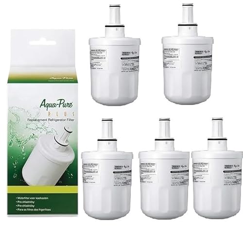 YHNNH Kühlschrank-Wasserfilter, 3er-Pack, Ersatz, Kompatibel Mit Samsung, DA29-00003F, DA29-00003A, DA29-00003B, Aqua-Pure Plus, Ersatzteile for Wasserfilter(5pcs) von YHNNH