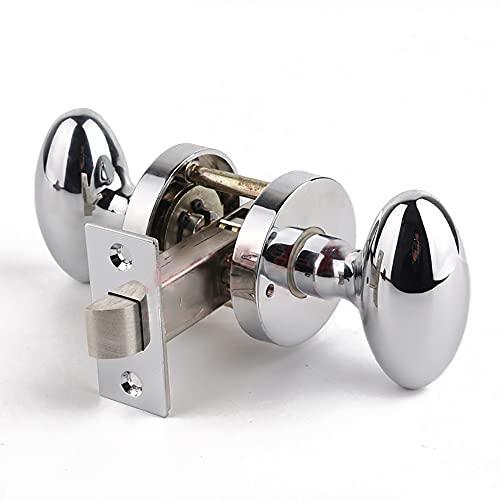 YHNNH Mattschwarzer Durchgangstürknauf mit Kugel – schlüsselloser, nicht verriegelnder runder Griff for Flurschränke mit Riegel und Hebel(ModelA) von YHNNH