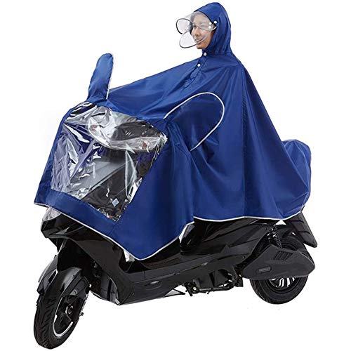 YHNNH Regen Motorrad verlängert Electriclity Scooter Motorrad Larrain Cape Mantel(Blu,3XL) von YHNNH