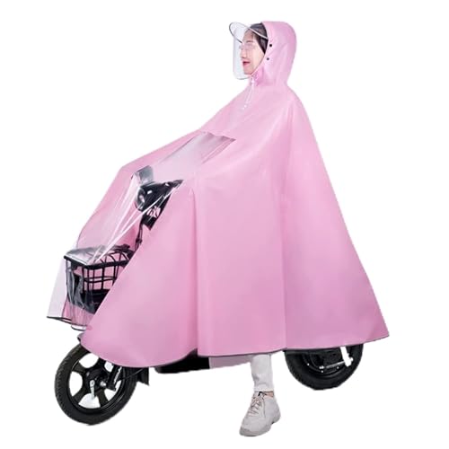 YHNNH Regenponcho Radfahren Cape Regenmantel Jacke Capes Radfahren Regenponcho(Roze) von YHNNH