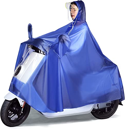 YHNNH Regenponcho Radfahren Cape Regenmantel Jacke Umhänge Radfahren Regen Regenponcho mit Kapuze(Blu) von YHNNH
