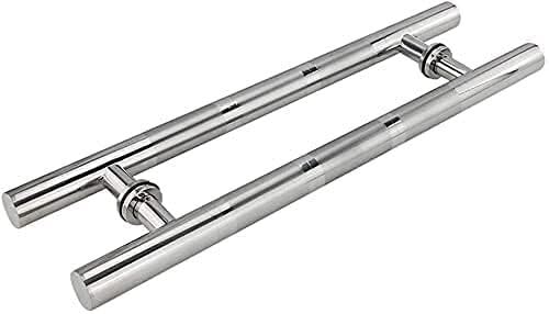 YHNNH Robuster Push-Pull-Türgriff aus Edelstahl 201 for den gewerblichen Gebrauch, Türgriff for Scheunentore/Badezimmer-Duschtürgriff, 8 Größen(60x40cm) von YHNNH