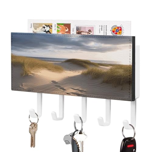 YHNNH Schlüsselhaken zur Wandmontage, Strand-Dünesprint-Kunststoff-Dekor-Schlüsselaufhänger für die Wand mit 5 Schlüsselhaken, individuelles Schlüsselbrett für Eingangsbereich, Wohnzimmer, Büro YHNNH Schlüsselhaken zur Wandmontage, Strand-Dünesprint-Kunststoff-Dekor-Schlüsselaufhänger für die Wand mit 5 Schlüsselhaken, individuelles Schlüsselbrett für Eingangsbereich, Wohnzimmer, Büro von YHNNH