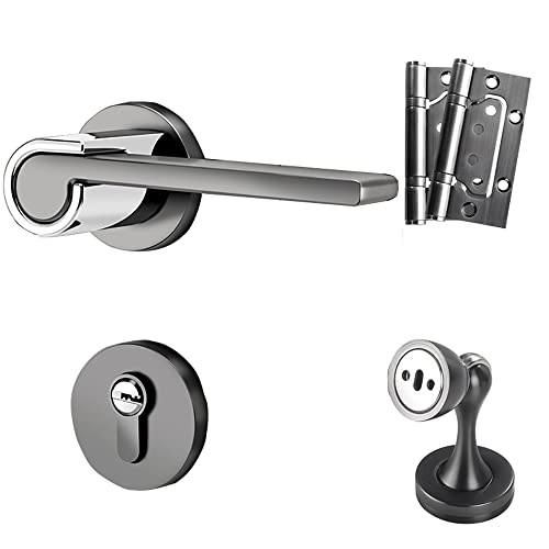 YHNNH Sichtschutz-Türdrückergriffe for Schlafzimmer und Badezimmer – Robustes Schlossset aus Zinklegierung for Innentüren(ModelB) von YHNNH