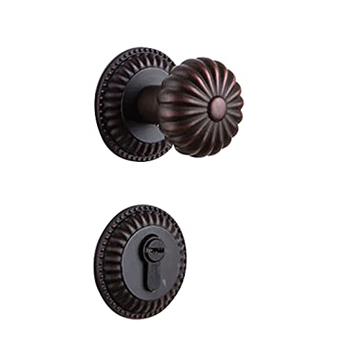 YHNNH Türdrücker aus satiniertem Nickel for Privatsphäre – Schlüssellose Türbeschläge for Badezimmer und Schlafzimmer – Langlebiger Kupfergriff for Innentüren(ModelB) von YHNNH