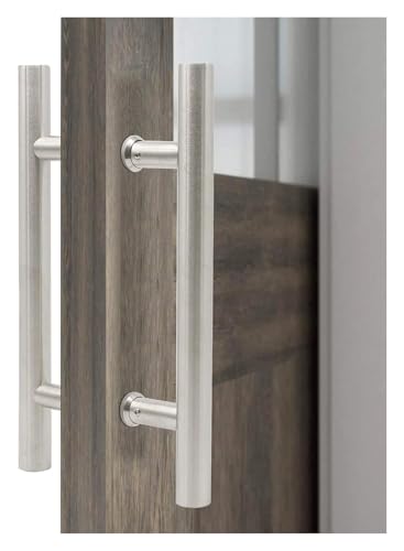 YHNNH Türgriff, Schiebetürgriff for Scheune, robuste Türgriffe aus Edelstahl, zweiseitige Glasschuppentür, Zuggriff, H-förmiger Griff, Hardware-Set(100x80CM) von YHNNH