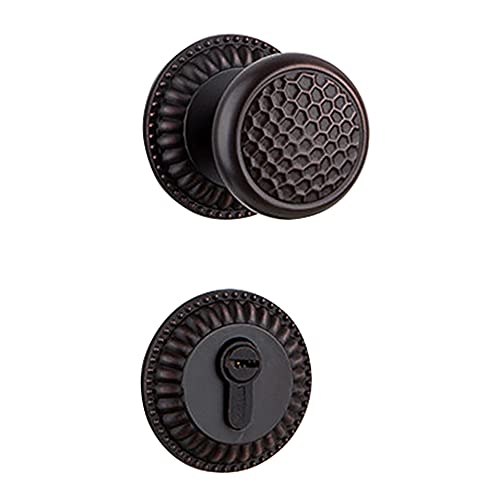 YHNNH Türhebelschloss aus satiniertem Nickel – Schlüsselloser Griff for Schlafzimmer und Badezimmer – Robuste Kupferkonstruktion(ModelA) von YHNNH