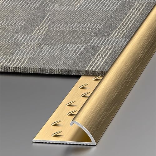 Z-Typ-Aluminium-Übergangsleiste – 90 cm lange Teppichkantenleiste for Holz zu Teppich/Fliesen – langlebig und einfach zu installieren(Gold) von YHNNH