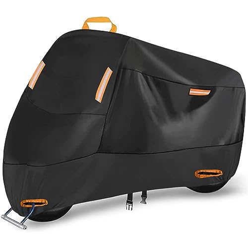 YHNQFB Motorrad Abdeckplane Speziell für Ducati Scrambler 800 Scrambler800, Winterfest Motorradabdeckung Outdoor Wasserdicht UV-Beständiges Motorradgarage 210D Oxford Stoff Abdeckplane Motorrad von YHNQFB