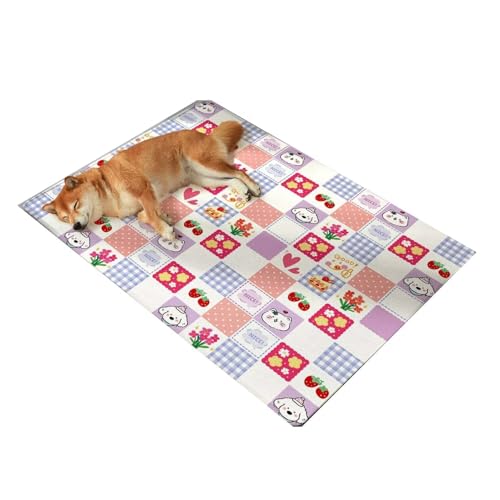 YHOPJKFRA Kühlmatte für Hunde – Weicher, Dicker Schaumstoff, stützendes Gel, selbstkühlendes Pad für Hunde und Katzen im Sommer. Langlebig, Kratzfest | Stil 1 von YHOPJKFRA