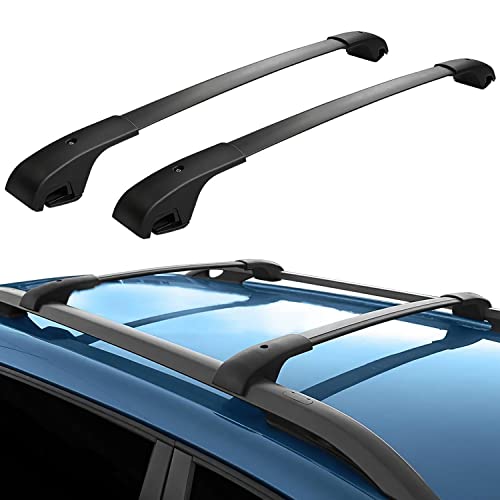 Auto Dachträger Crossbar für Jeep Cherokee 2014-2021, Aluminium Autodachträger Querträger Schlossstangen Fahrrad Dachträger DachgepäCkträGer Relingträger Dachfrachtstangen Zubehör von YHQKJ
