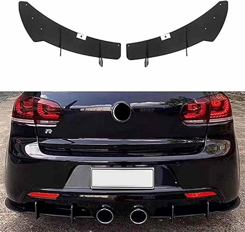 YHQKJ Heckdiffusor Heckstoßstange für Golf 6 VII R20 2010-2013, Auto Heck Diffusor Spoiler ABS Stoßstange Lip Protector Lippe Zubehör von YHQKJ