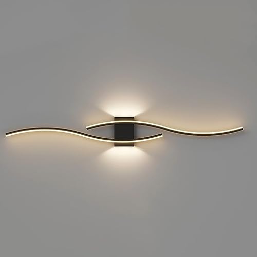 YHQSYKS Moderne LED-Wandleuchte, Wandleuchte, Innenwandleuchte, Wohnzimmer, Schlafzimmer, Sofa, Hintergrund, Wandleuchte, nach Oben und unten, Lange Wandleuchte (60 cm–120 cm) von YHQSYKS