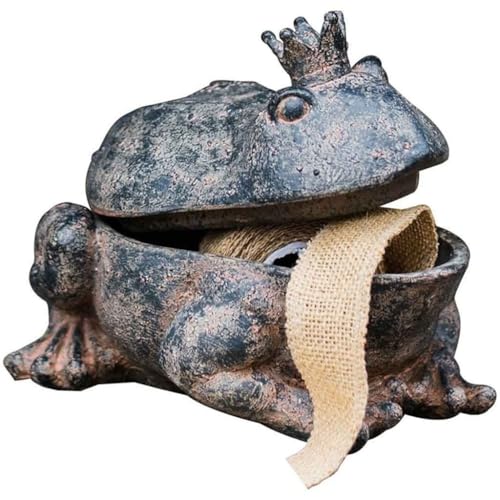 Aufbewahrungsbox Für Draußen In Form Eines Froschs Oder Einer Kröte, Dekorative Ornamente Aus Kunstharz, Gartendekoration Im Retro-Stil von YHRJOZ
